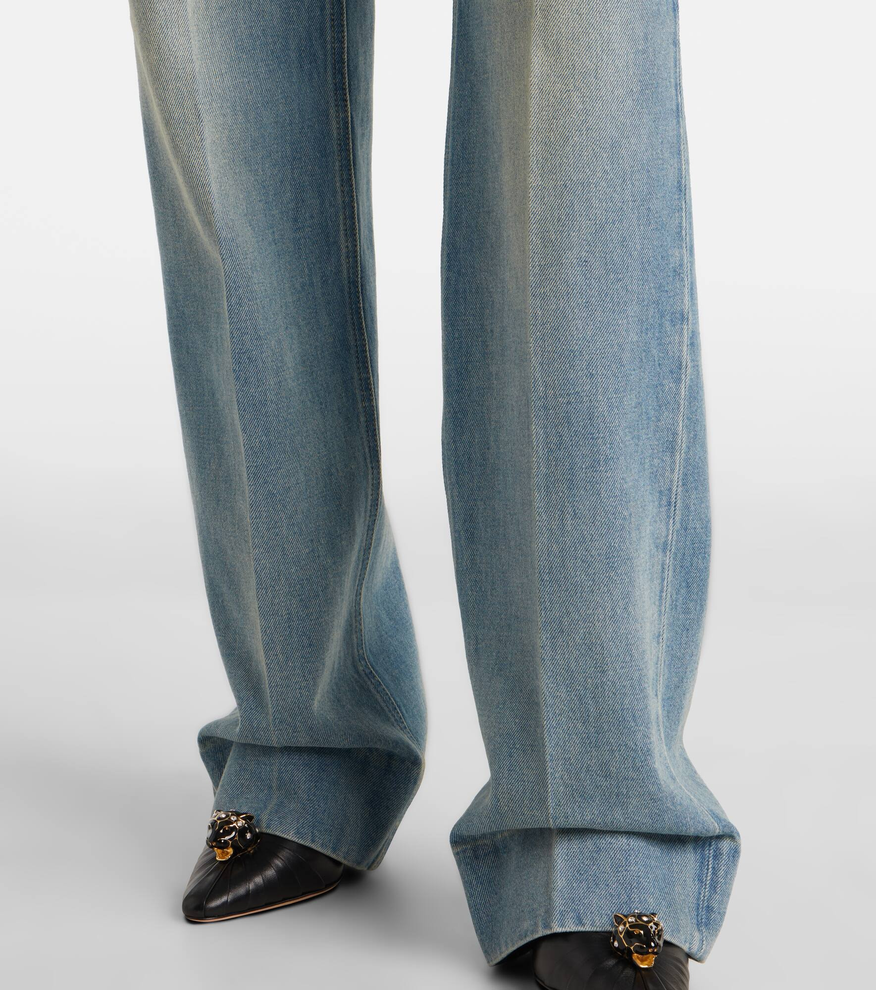 Low-rise wide-leg jeans - 5