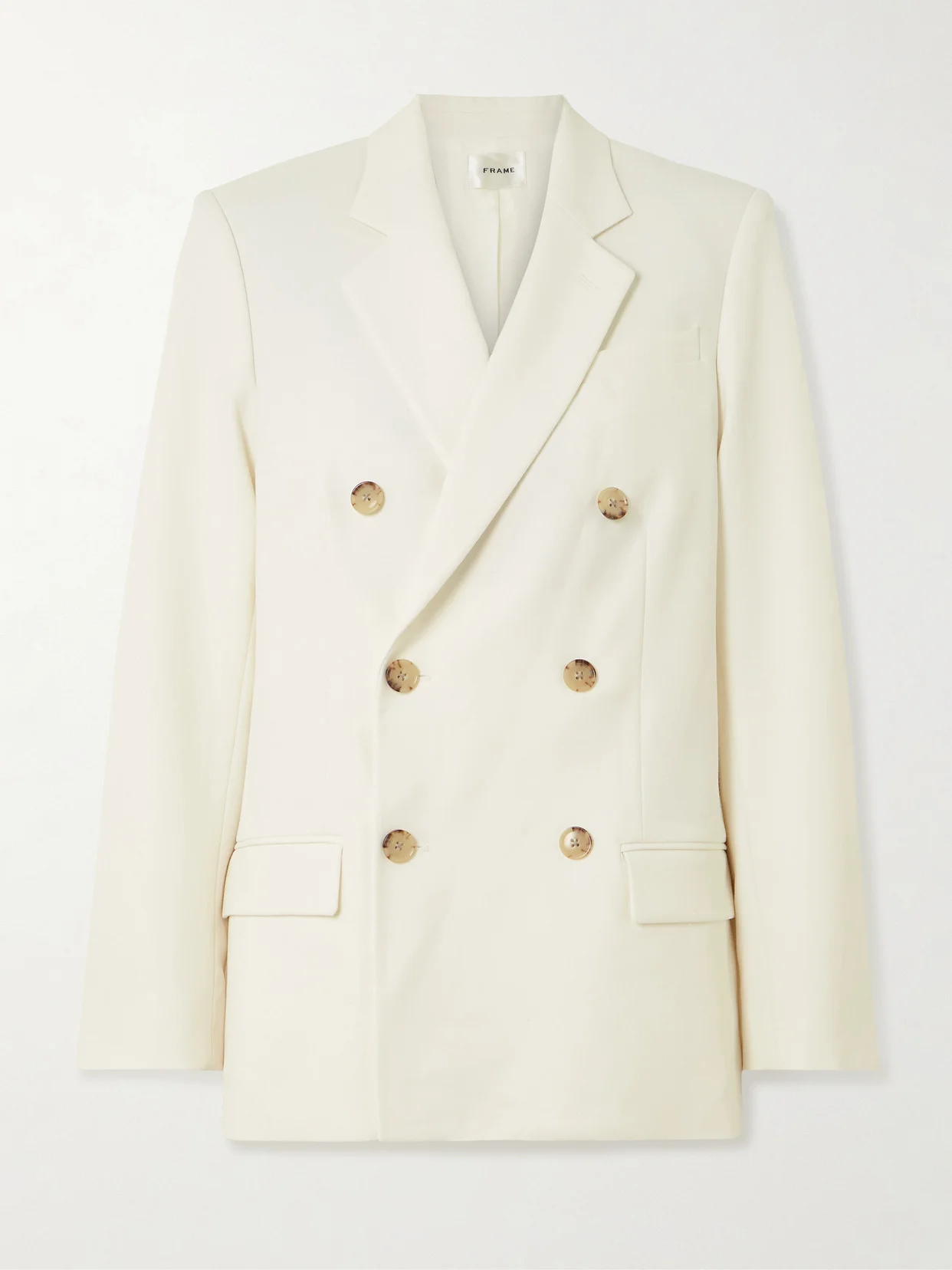 The Relaxed Everyday Double-breasted Woven Blazer - 1