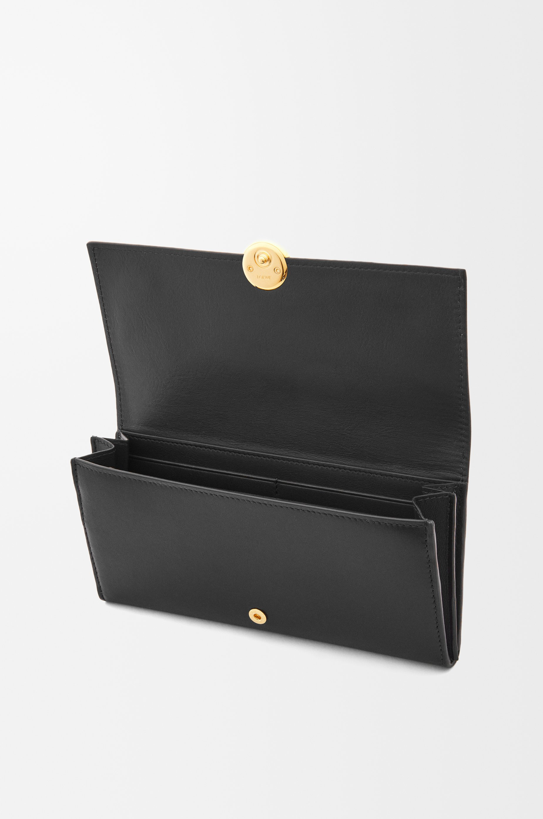 Pebble continental wallet in shiny nappa calfskin - 3