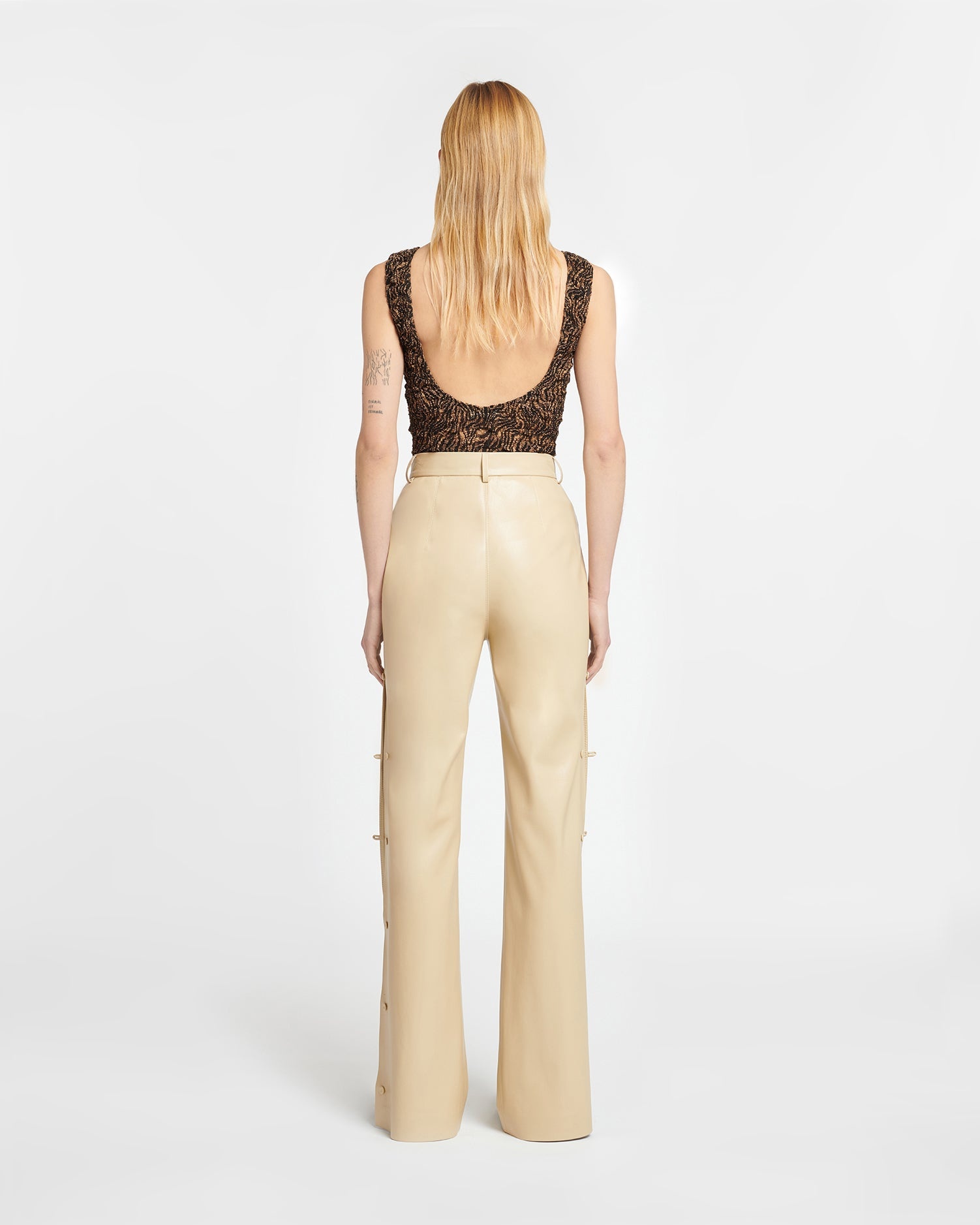 Okobor™ Alt-Leather Slim-Leg Pants - 4