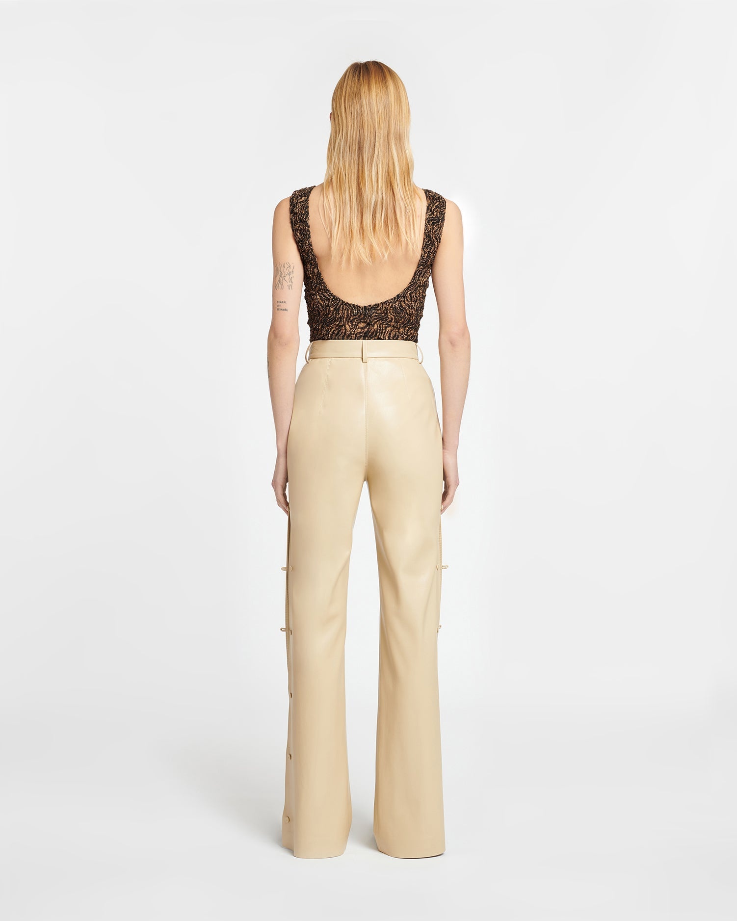 Okobor™ Alt-Leather Slim-Leg Pants - 3