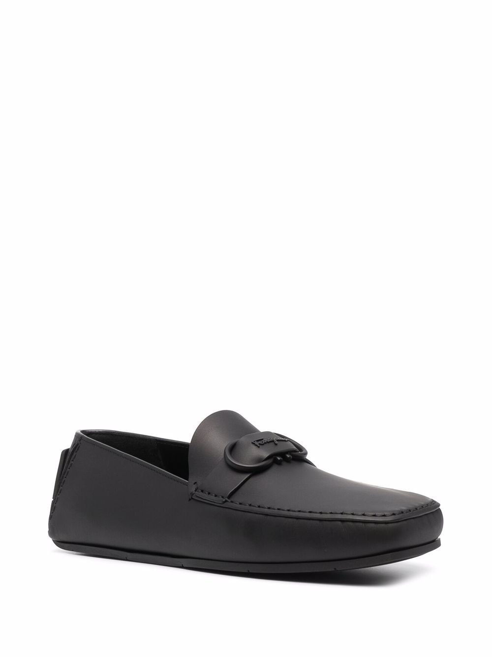 Gancini leather loafers - 2