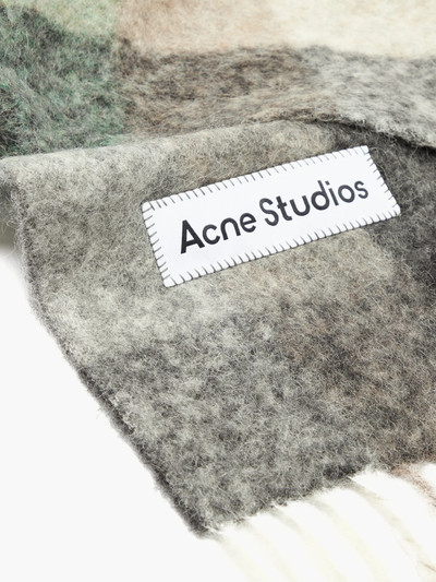 Acne Studios Vally checked scarf outlook