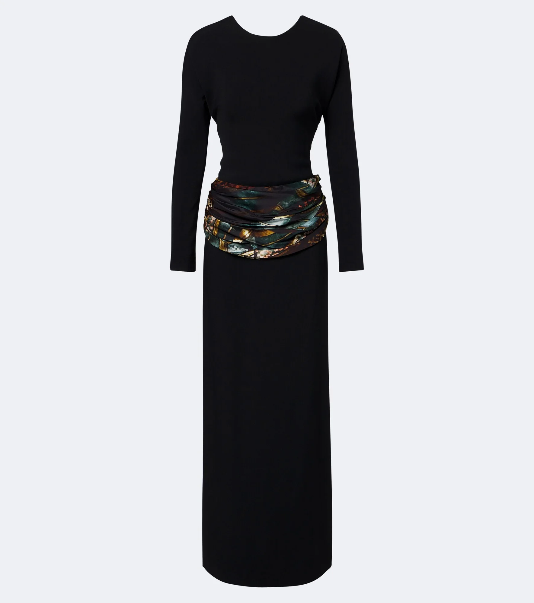 Paneled draped gown - 1