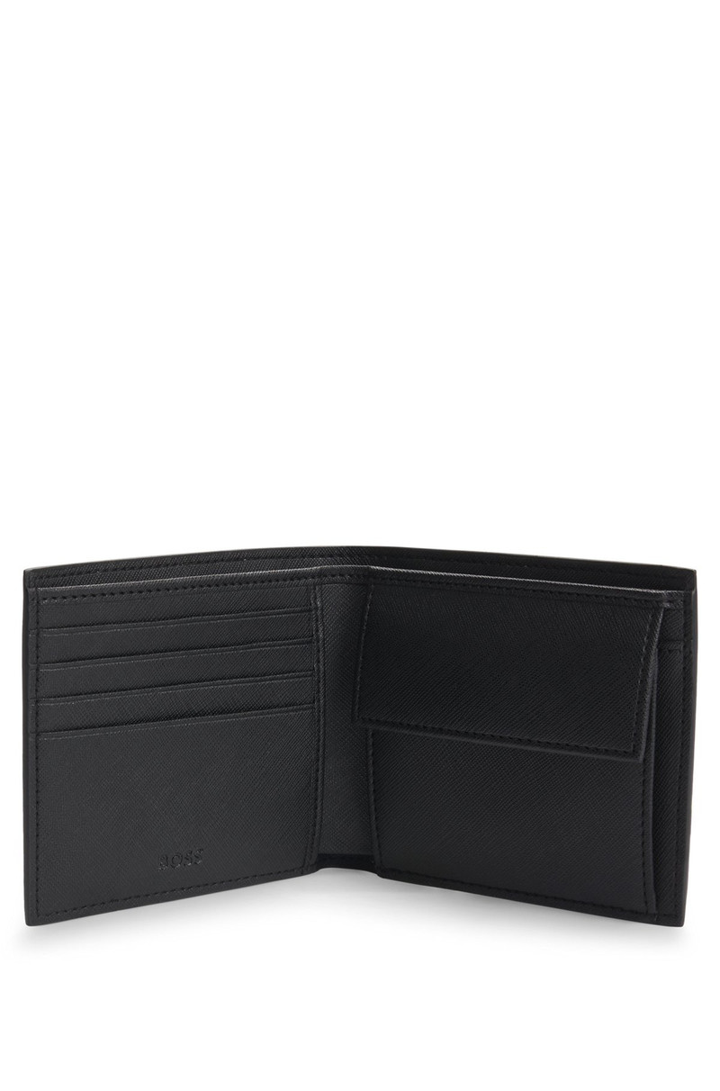 BOSS MONOGRAM FOLDING WALLET WITH DOUBLE B TRIM outlook