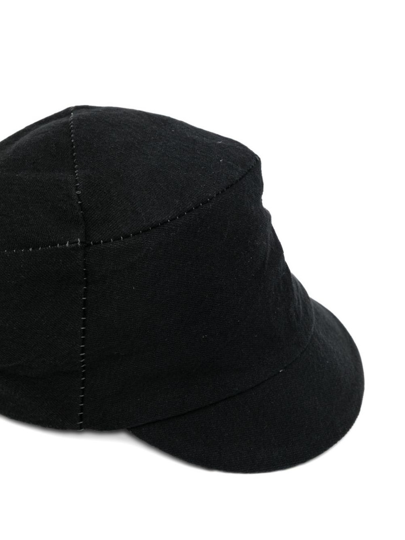 topstitched panelled cap 3