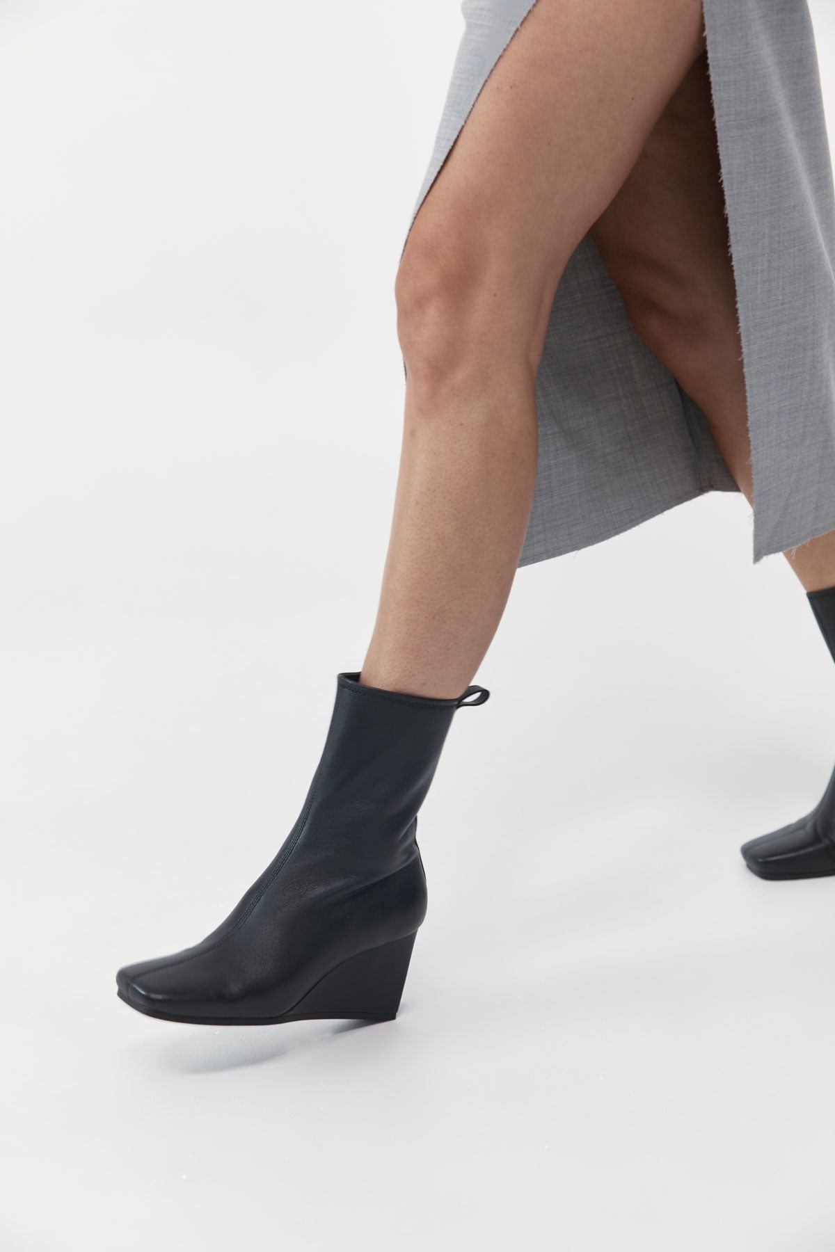 Wedge Boot - Black - 2
