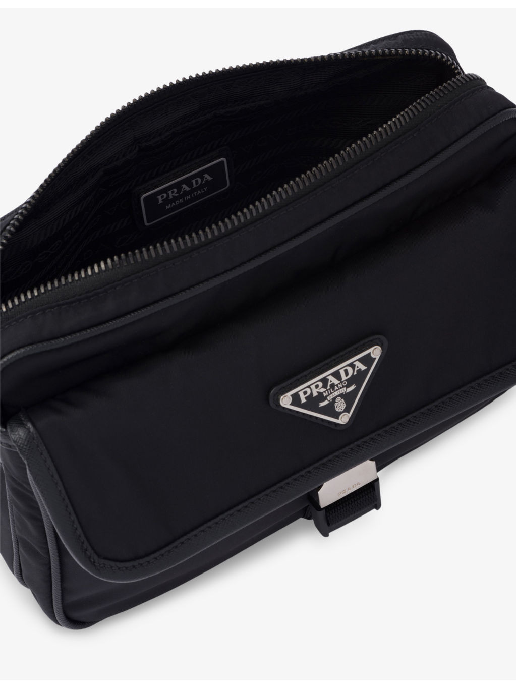 Re-Nylon leather and recycled-nylon shoulder bag - 4