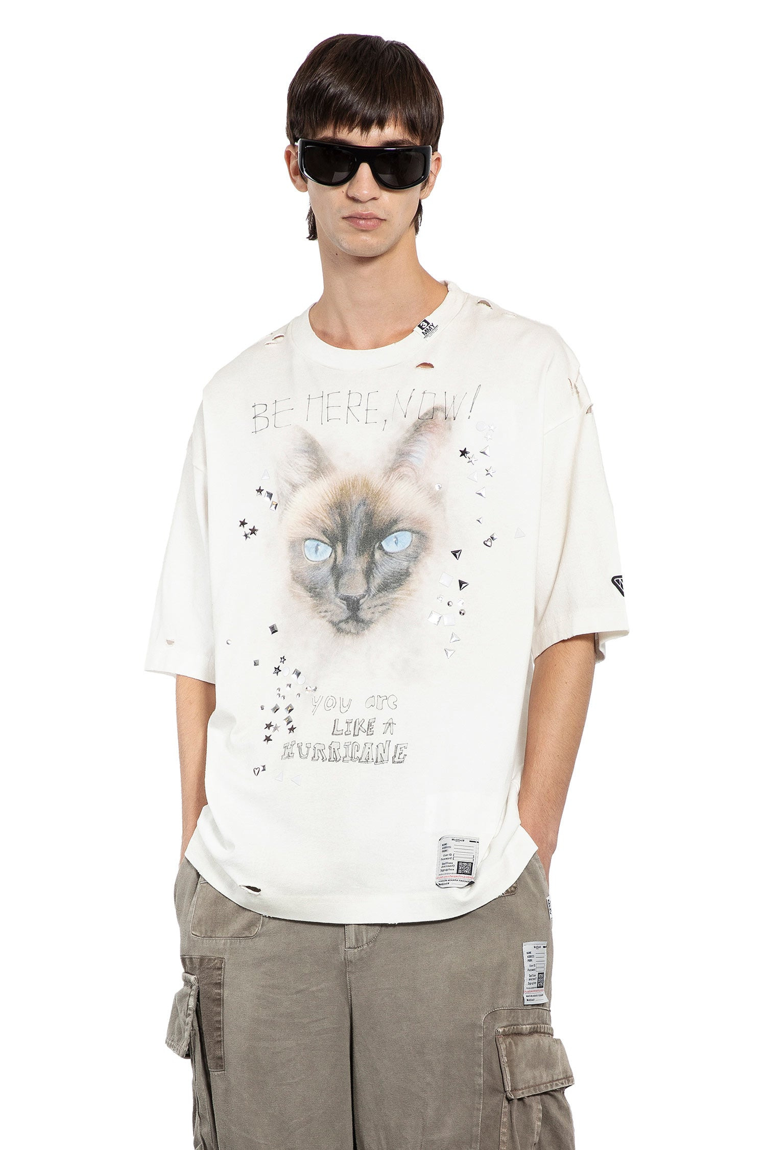 Embellished Distressed Tee - 5
