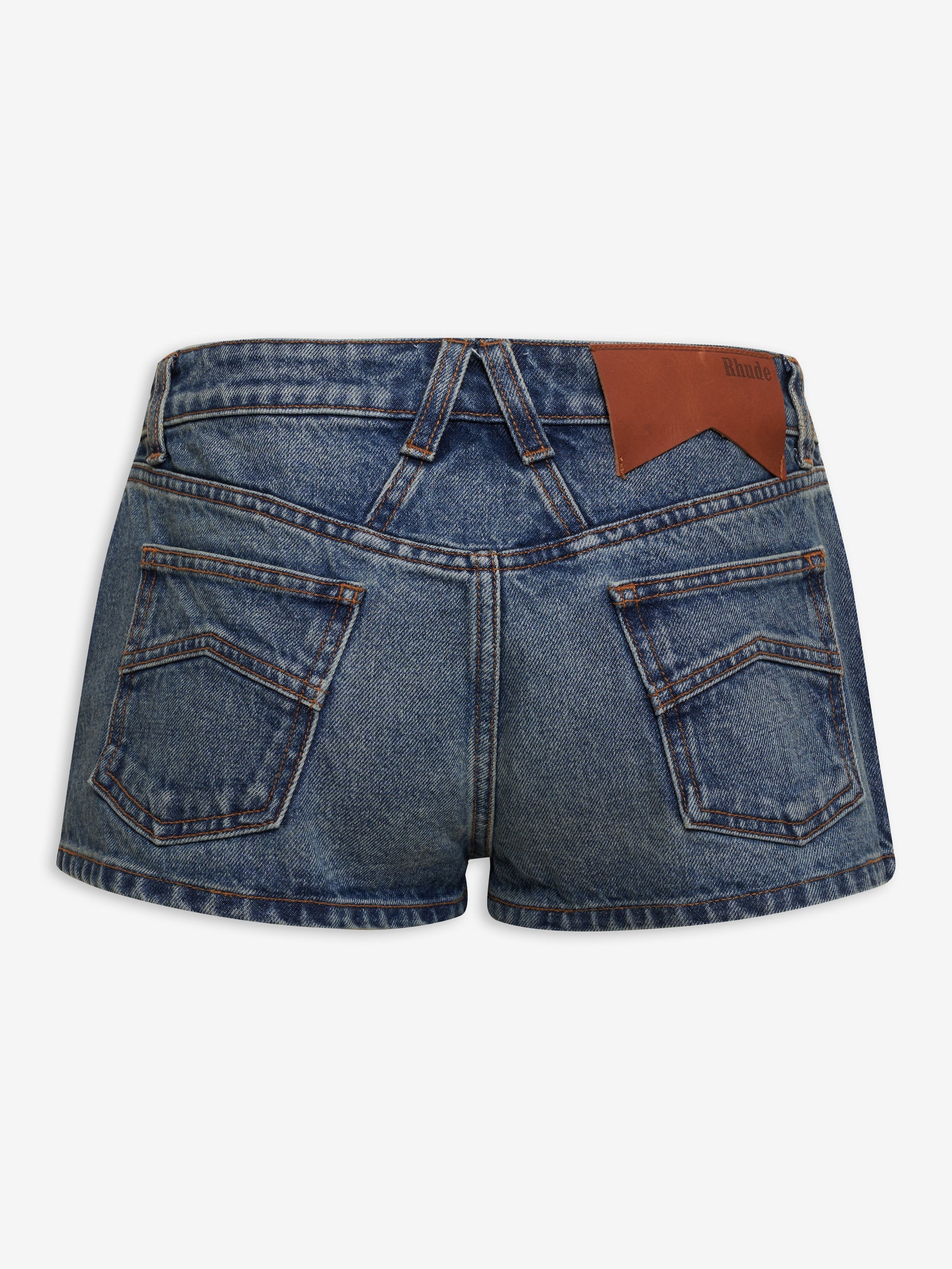 LOW-WAIST DENIM SHORTS - 3