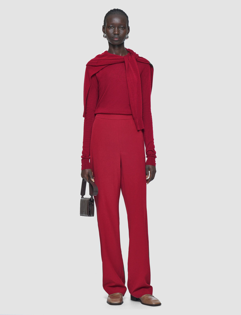 JOSEPH Sahel Crepe de Chine Silk Trousers outlook