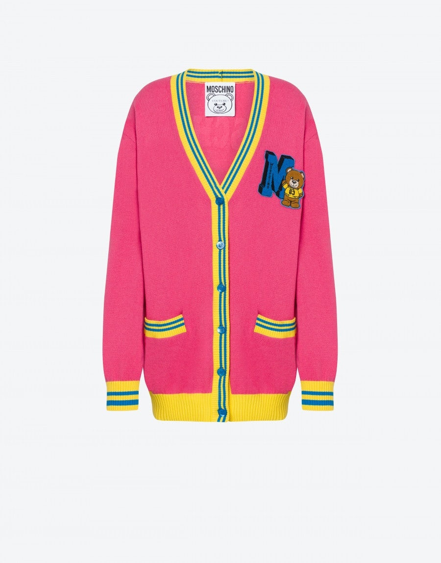 VARSITY TEDDY BEAR CARDIGAN - 1