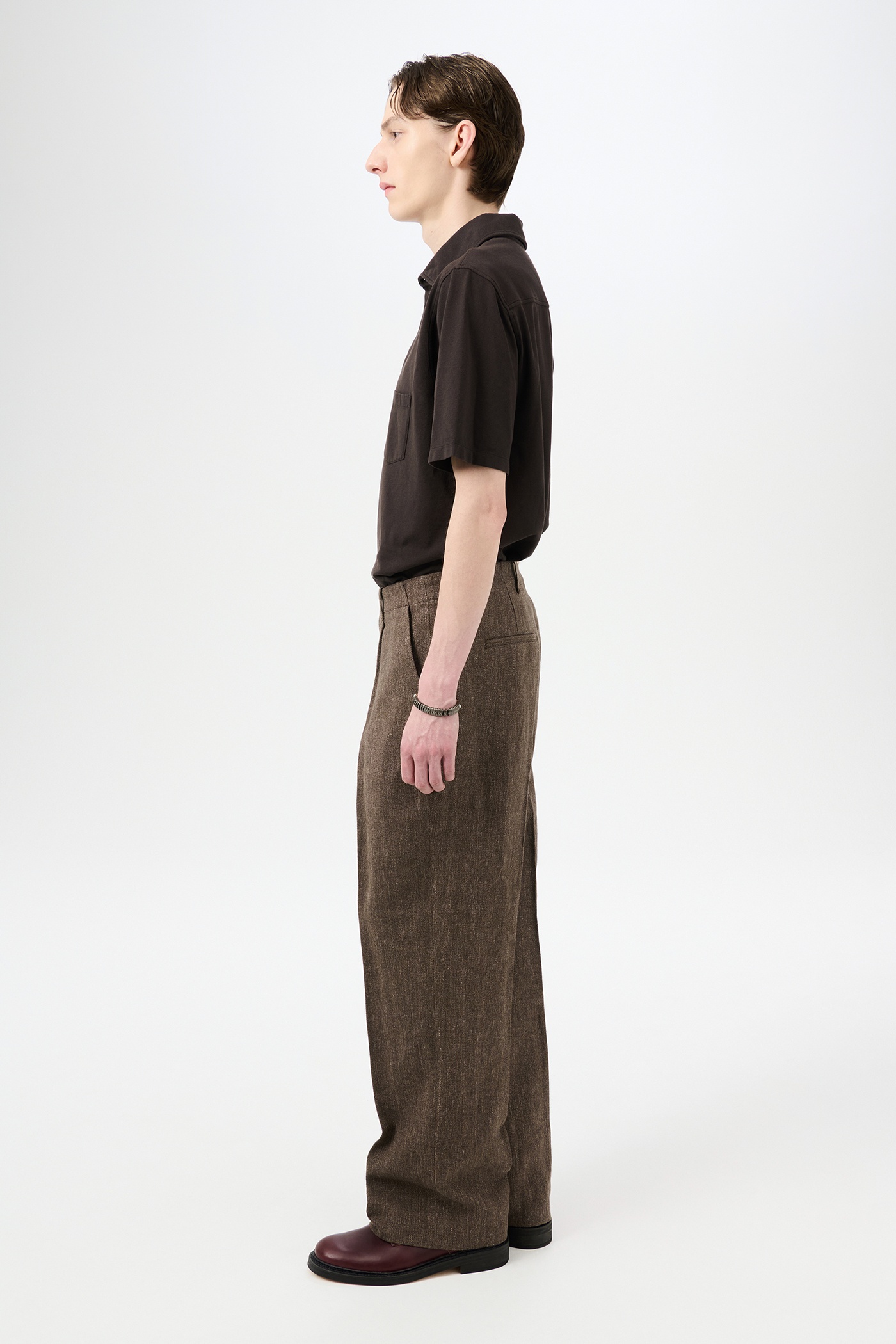 Borrowed Chino Tobacco Delave Linen - 4