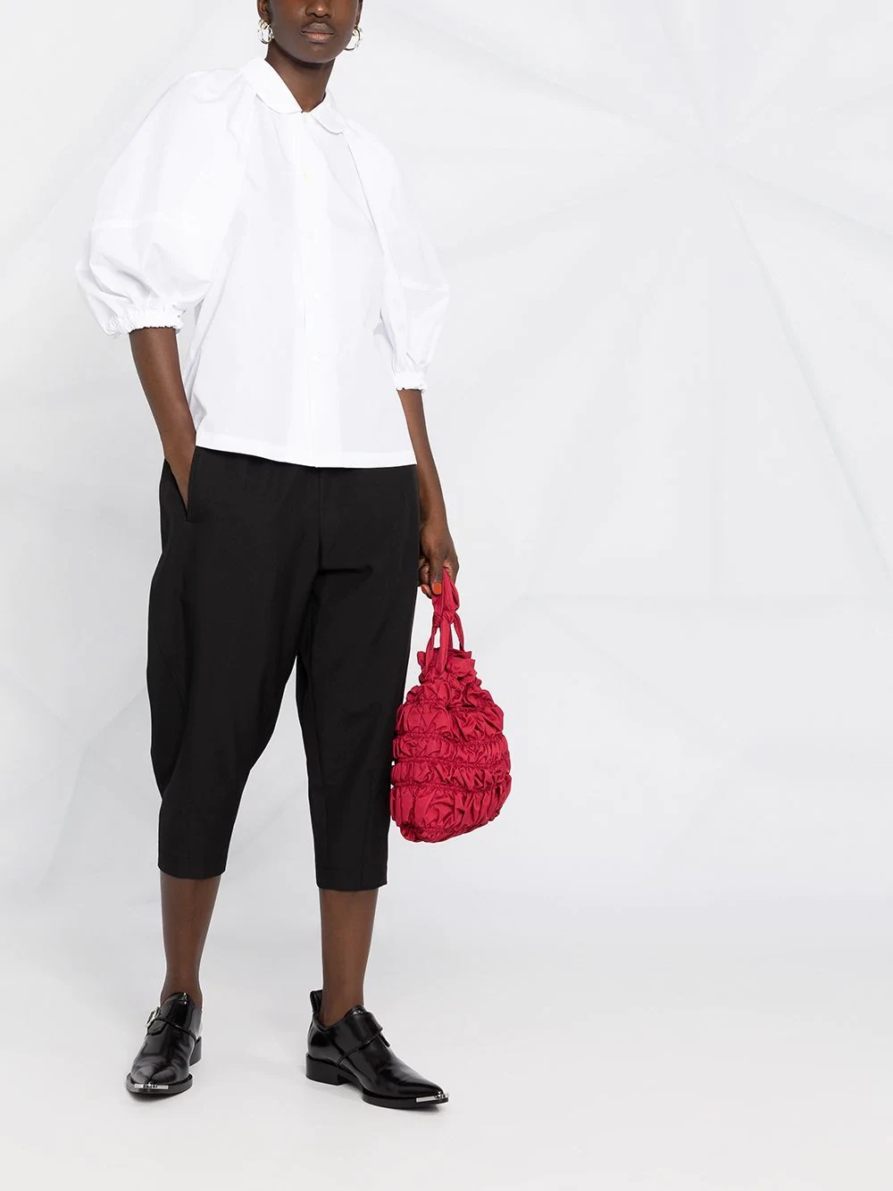 cropped tapered trousers - 2