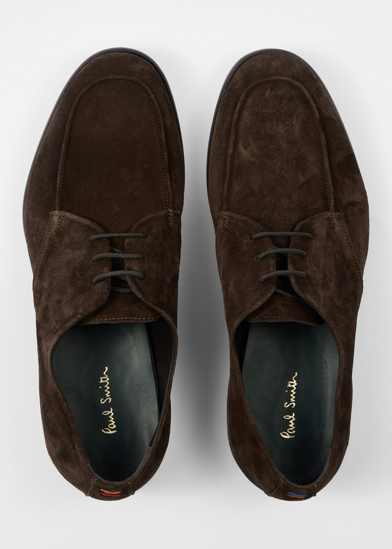 Chocolate Brown Suede 'Carlo' Shoes 5