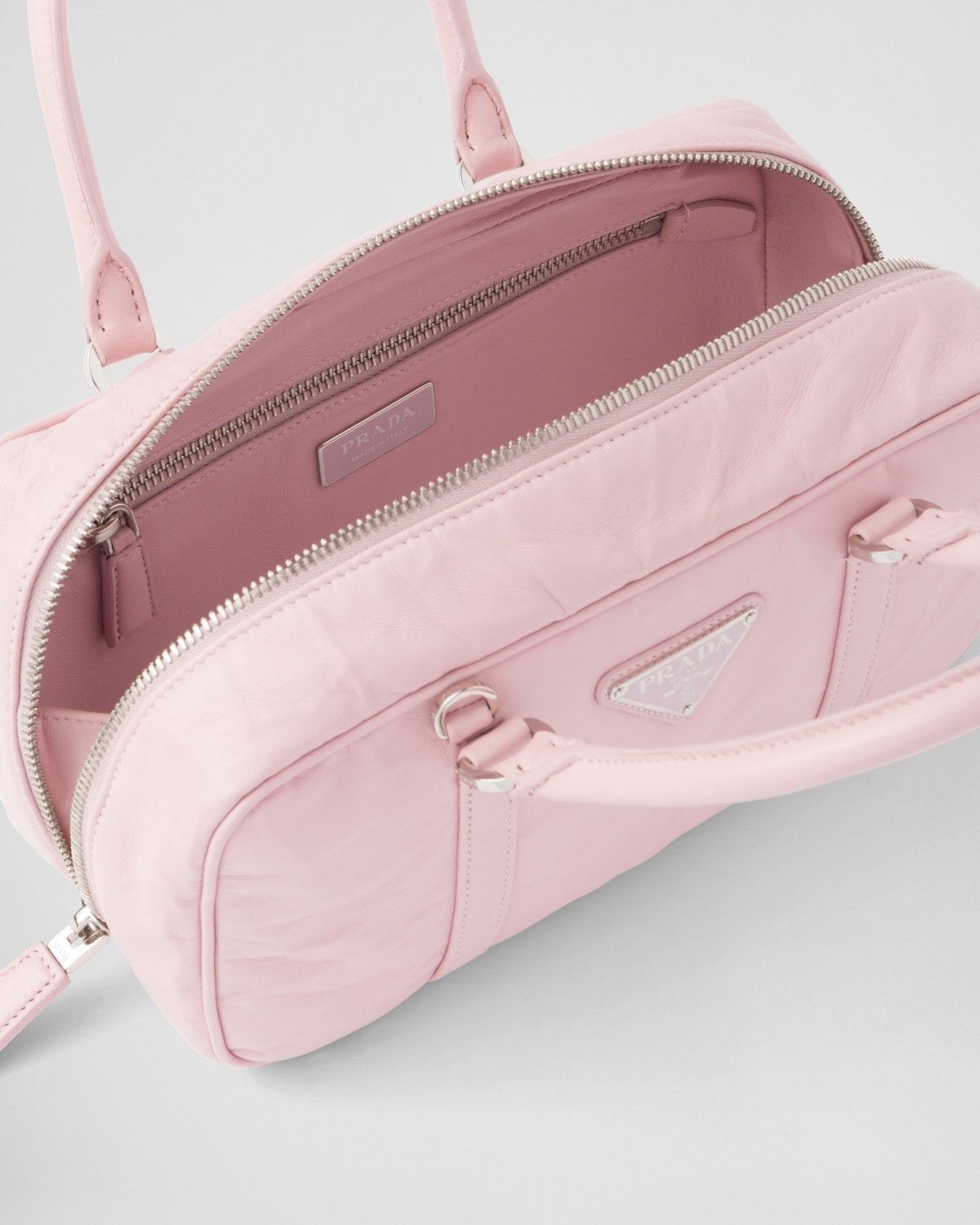 ショルダーバッグ・ポシェット PRADA | Antique nappa leather top-handle bag Prada Antique nappa leather top handle bag | REVERSIBLE