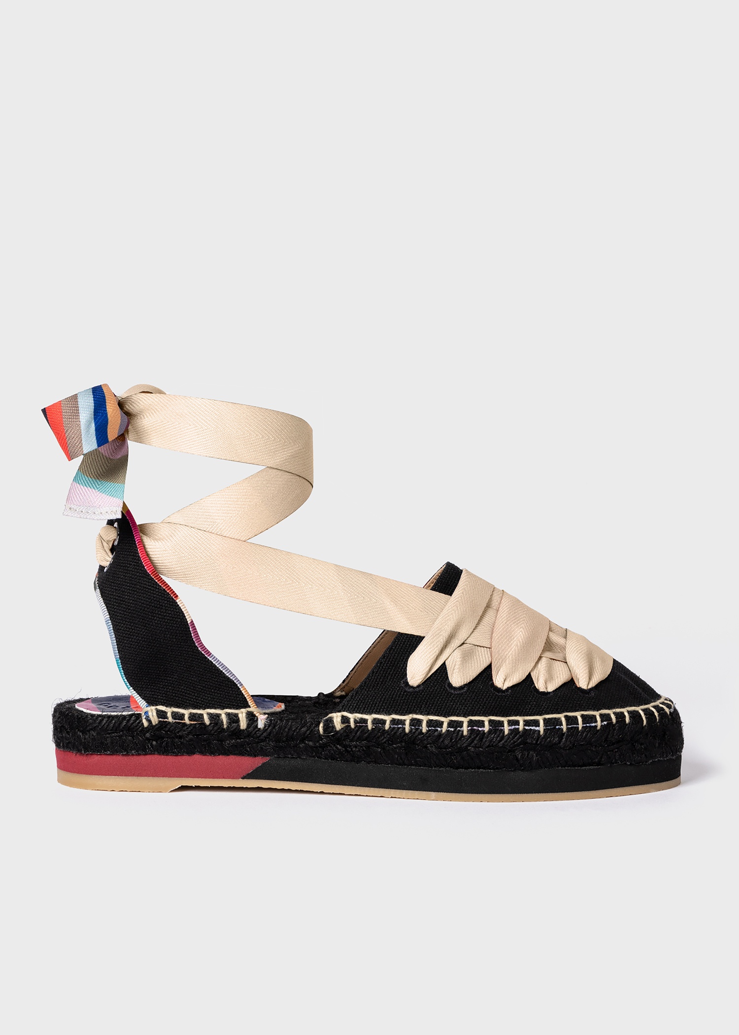 Women's Black 'Hickory' Tie Espadrilles - 1