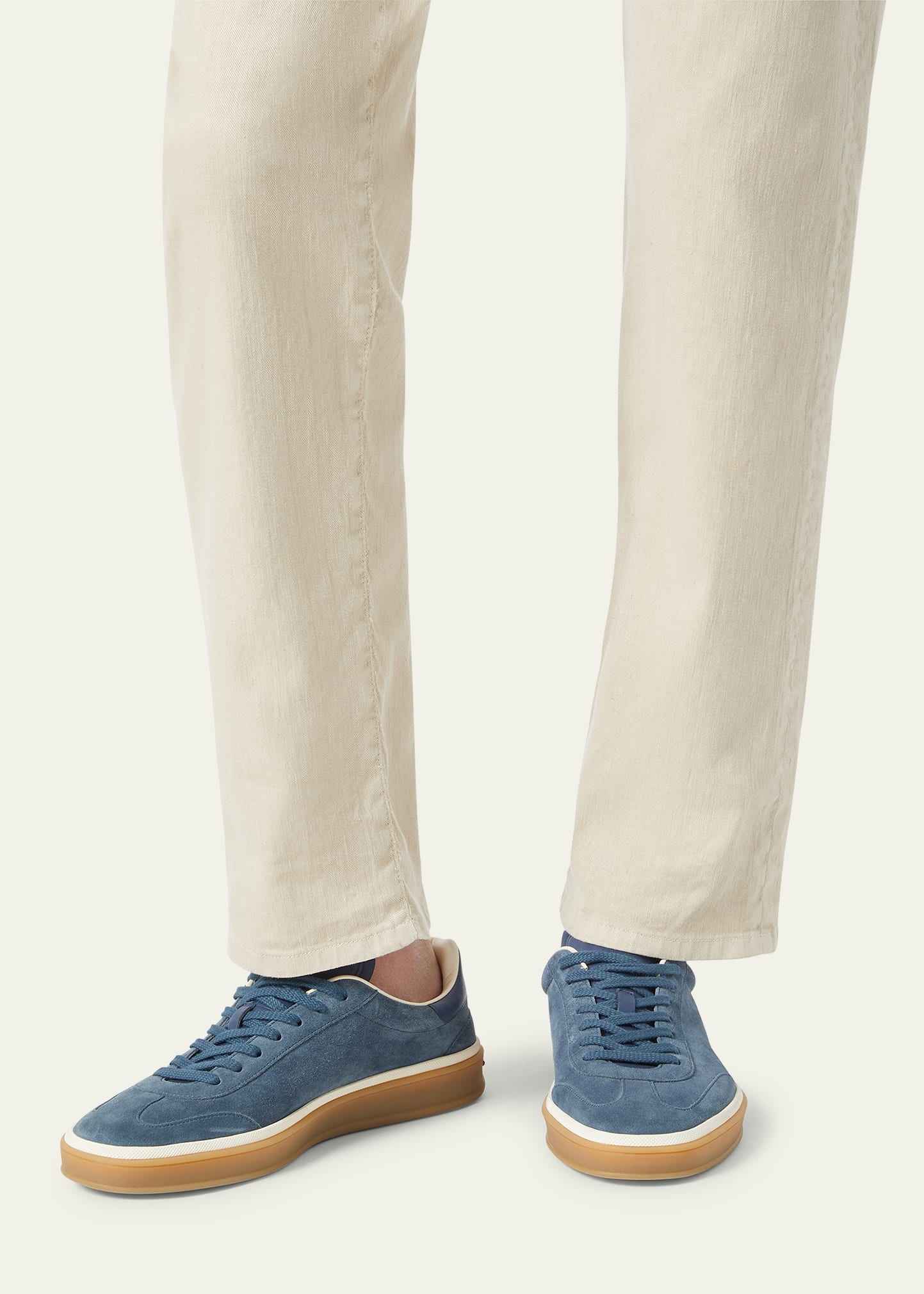 Men's Tennis Walk Suede Low-Top Sneakers - 2