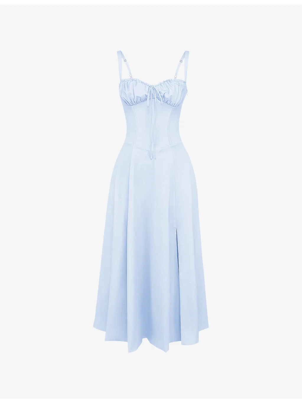 Carmen sleeveless cotton-blend midi dress - 1