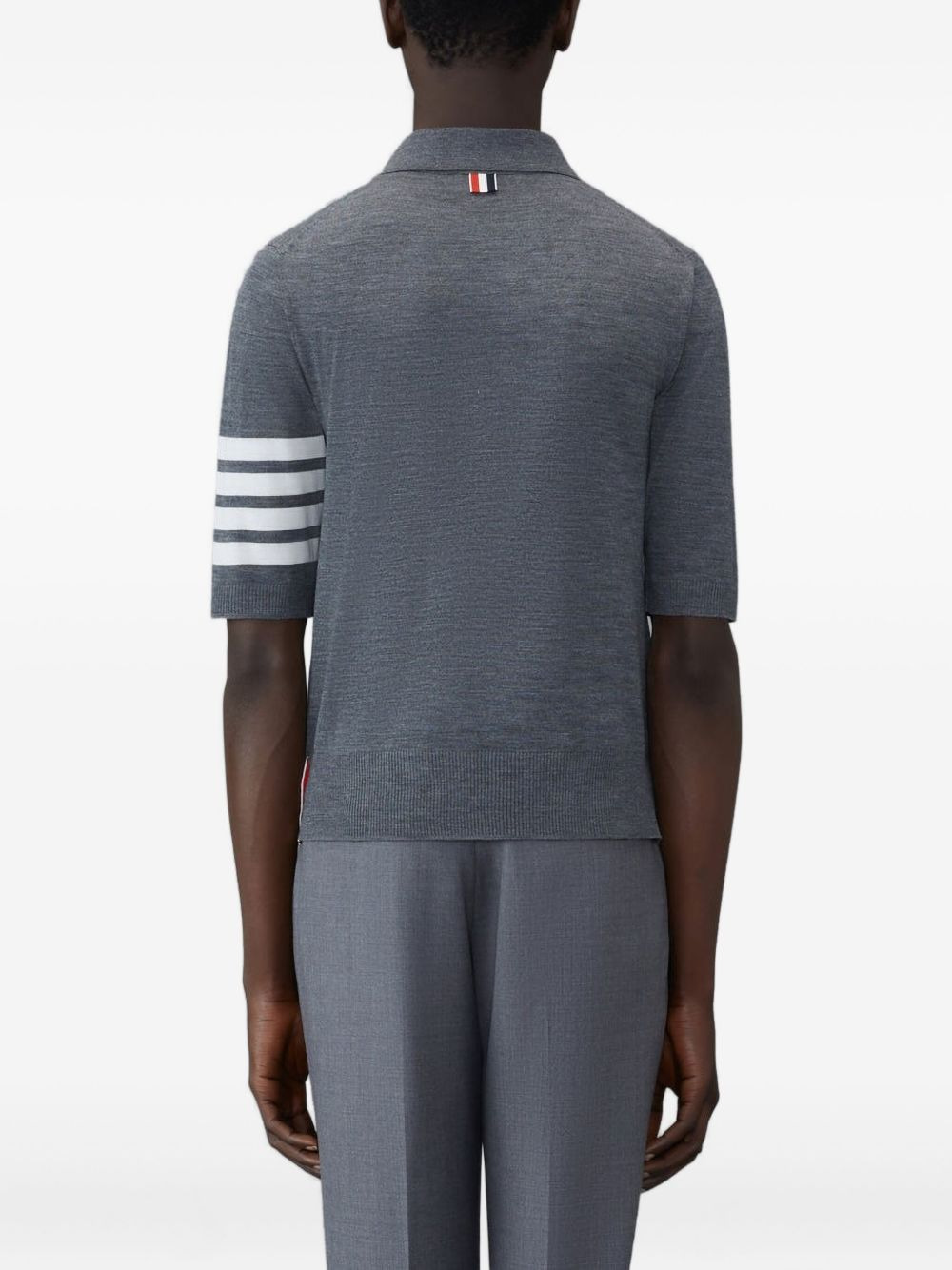 four-stripe short-sleeve polo shirt - 2