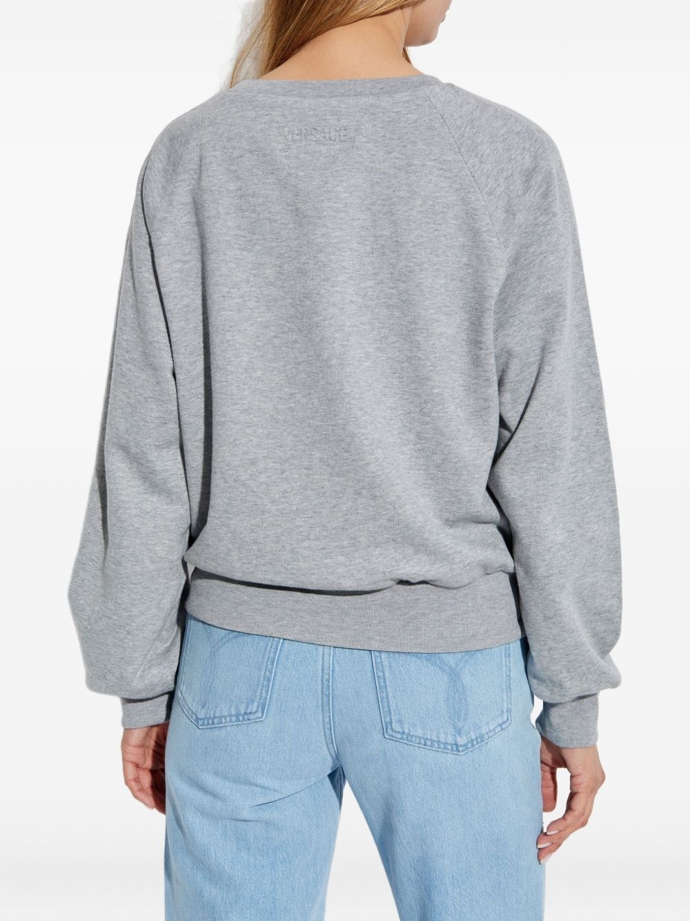 raglan-sleeve safety-pin sweatshirt - 3