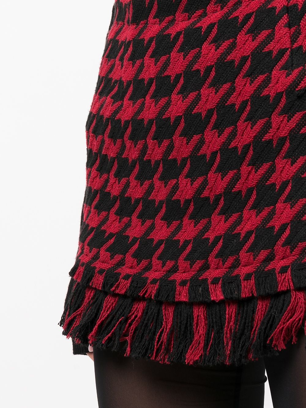 houndstooth-pattern mini skirt - 5