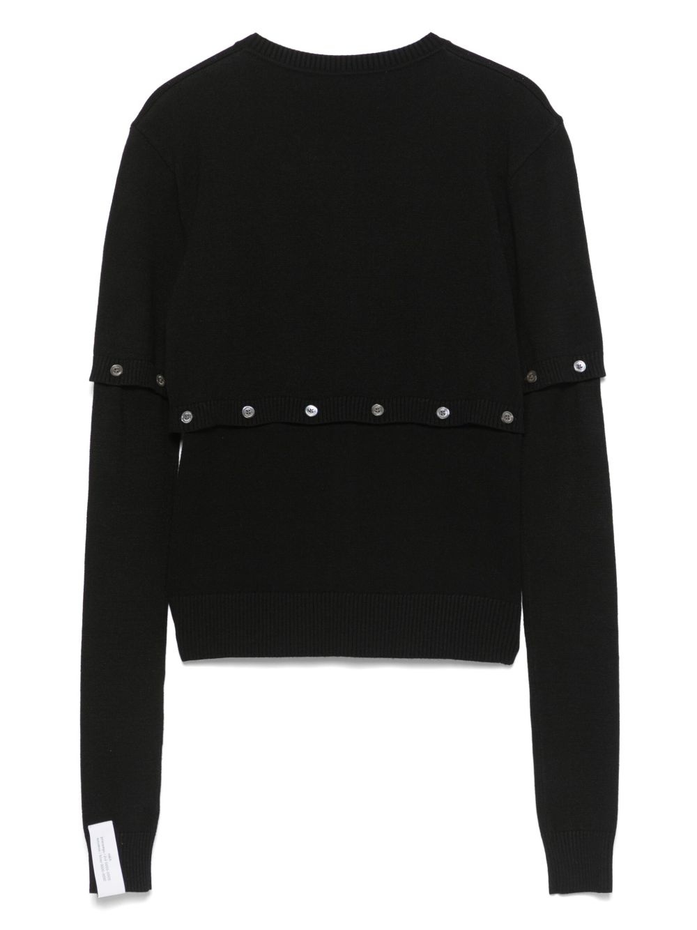 multi-button layer-effect cardigan - 2