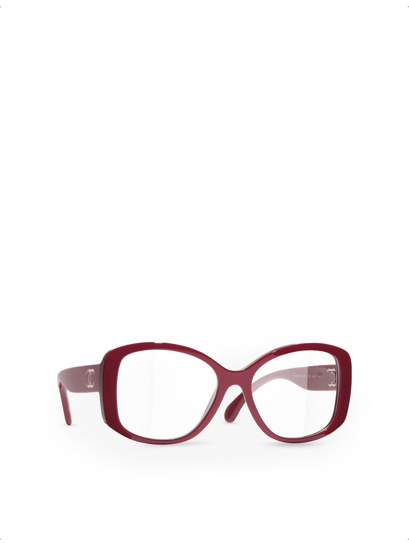 CHANEL CH3476 Butterfly-Frame Acetate and Nylon Optical Glasses outlook