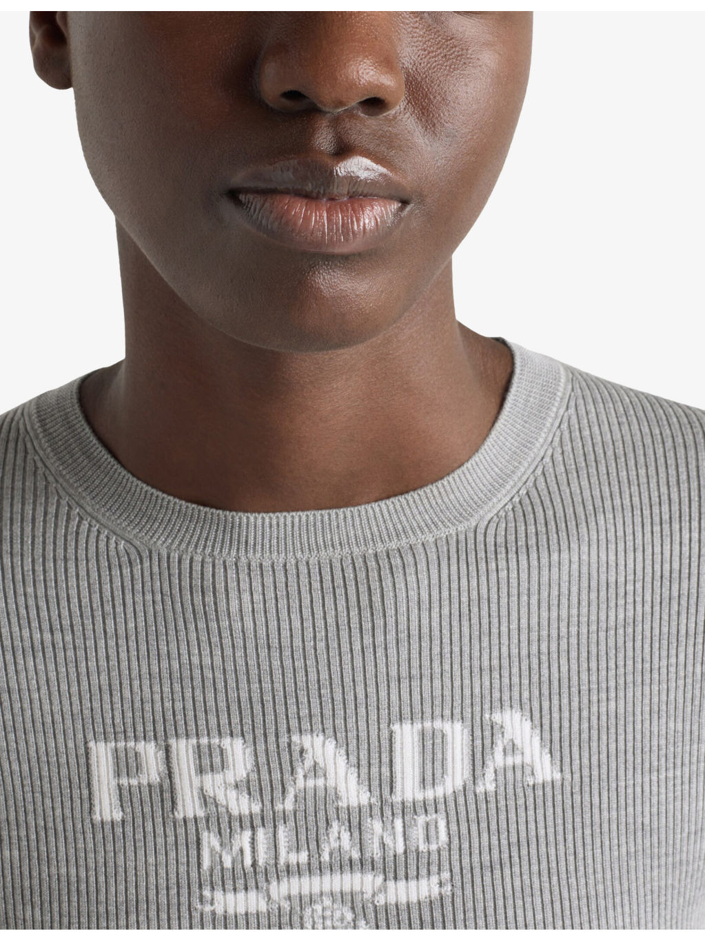 Logo-Intarsia Crew-Neck Silk Knitted Top - 6