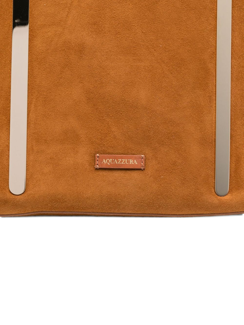 Muse knotted-handle suede tote bag 4