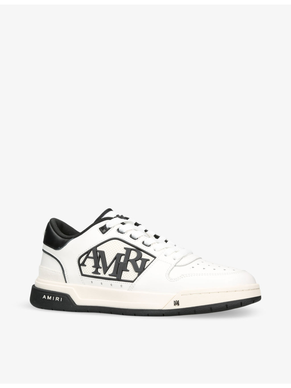 Classic logo-embellished leather low-top trainers - 3