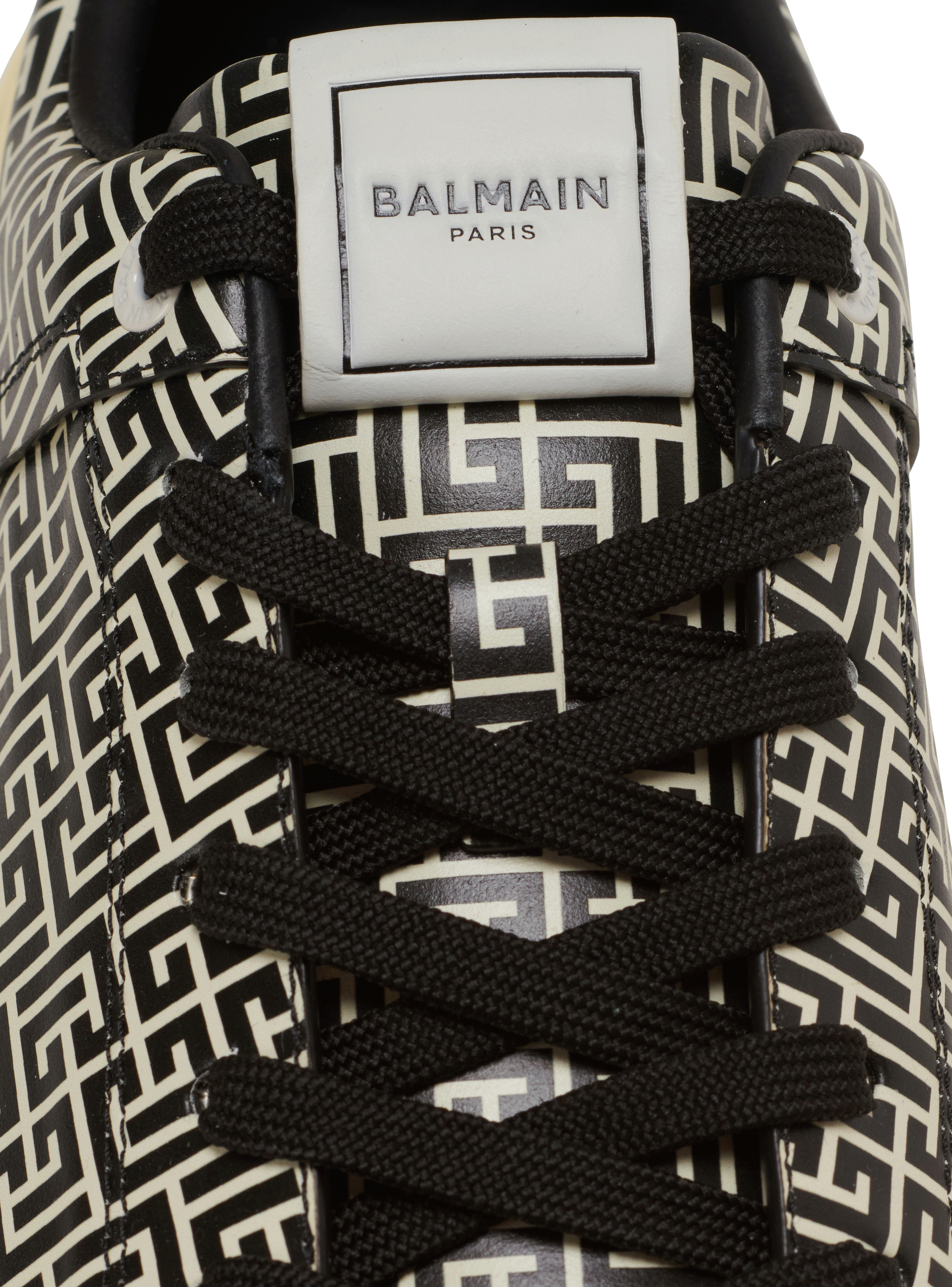 B-Court Flip trainers in monogrammed PB Labyrinth calfskin - 7