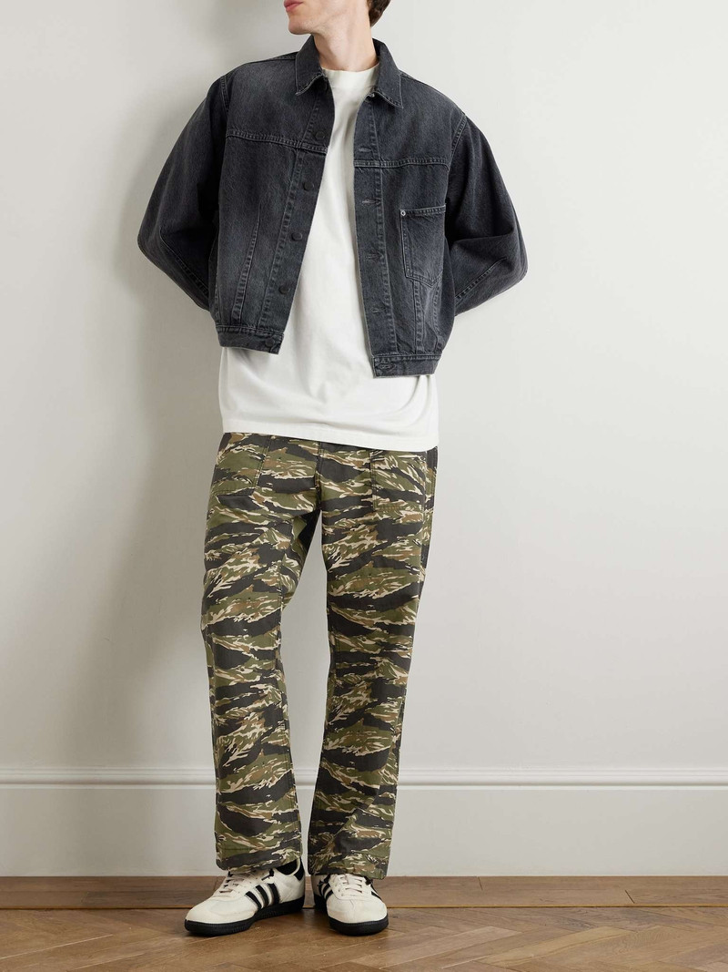 NEEDLES String Fatigue Straight-Leg Camouflage-Print Cotton-Ripstop Drawstring Trousers outlook