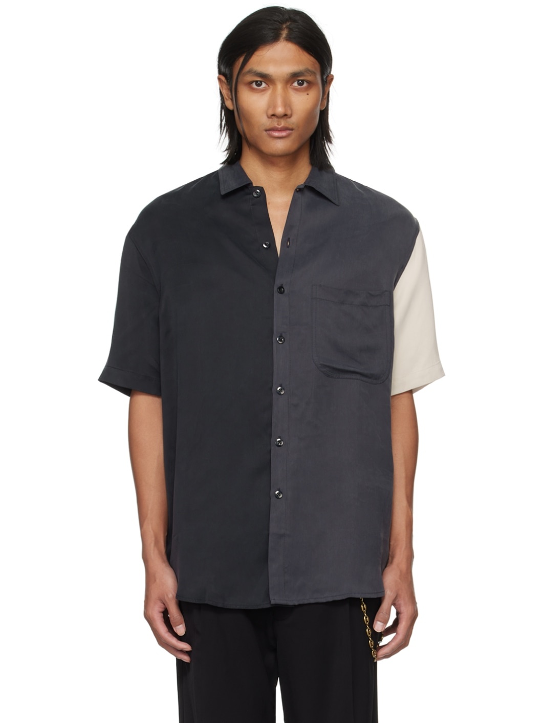 Multicolor Paneled Shirt - 1