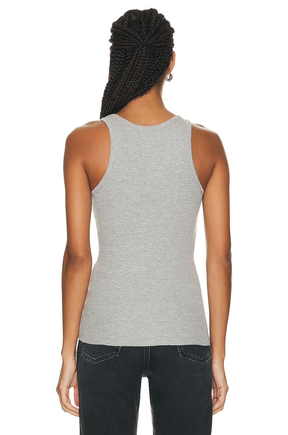 High Neck Fitted Tank Top - 3