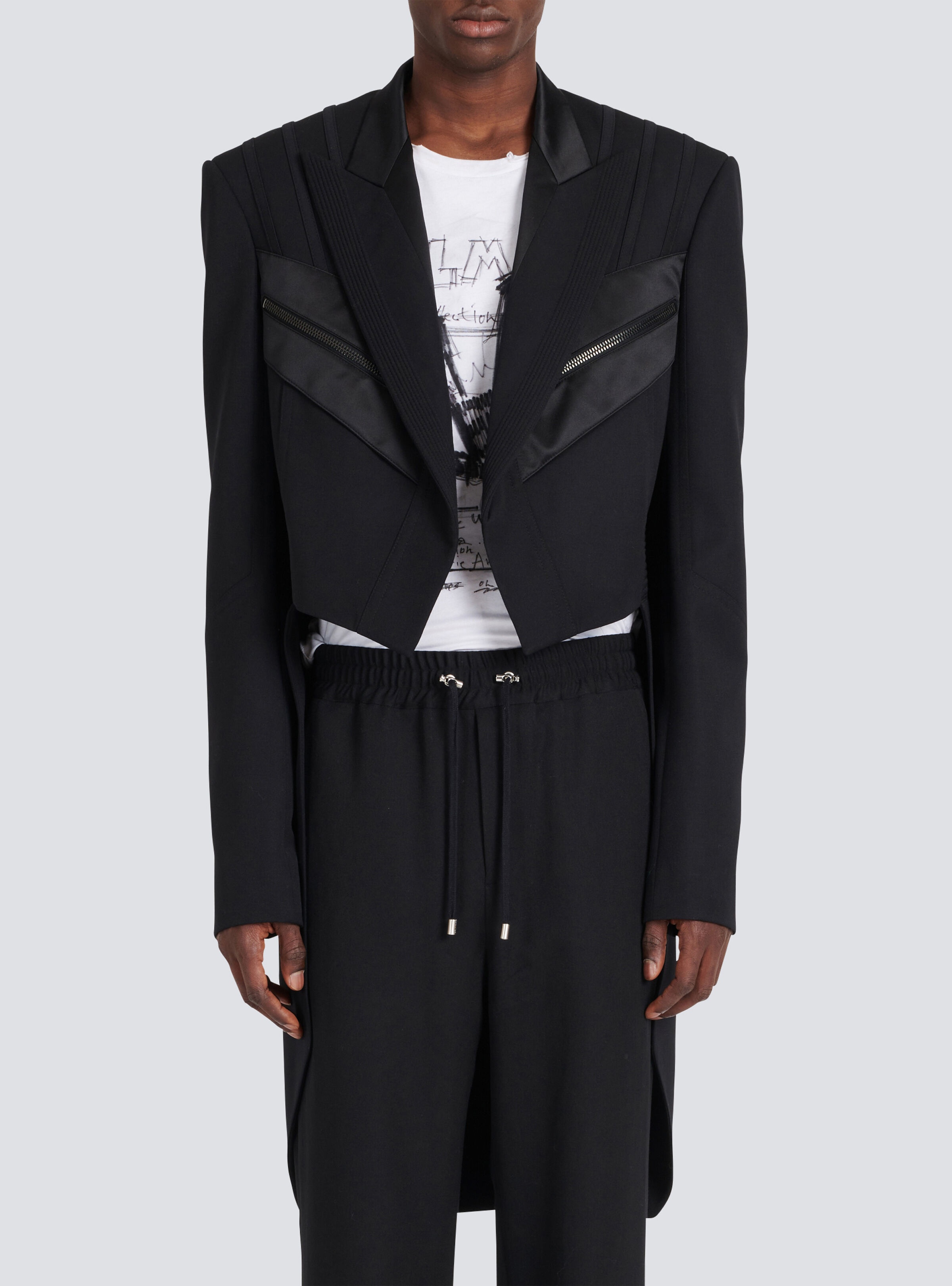 Blazer with satin tailcoat - 6