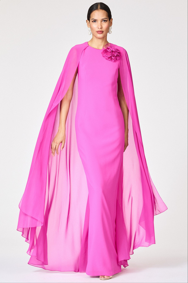 SACHIN & BABI CHIARA GOWN - CERISE outlook