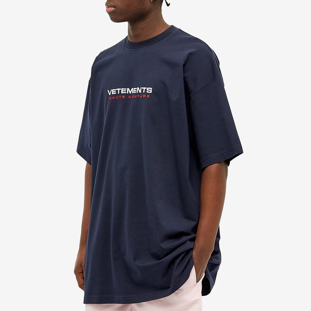 VETEMENTS Oversize Logo Haute Couture Tee - 4