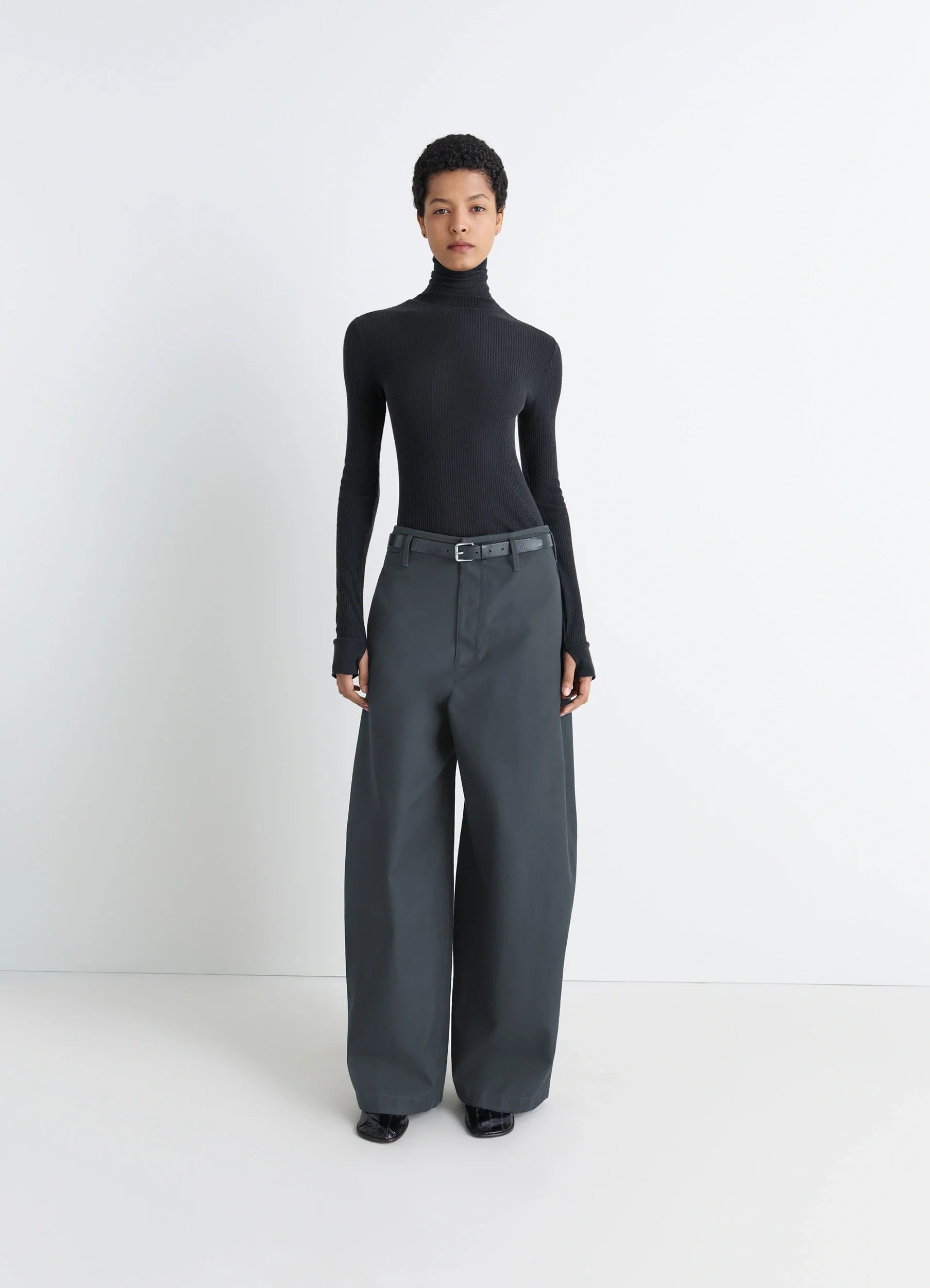 SEAMLESSHORT SLEEVES HIGH NK TOP - 3