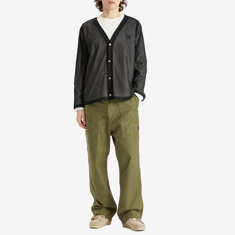 NEEDLES Needles Mesh V-Neck Cardigan outlook