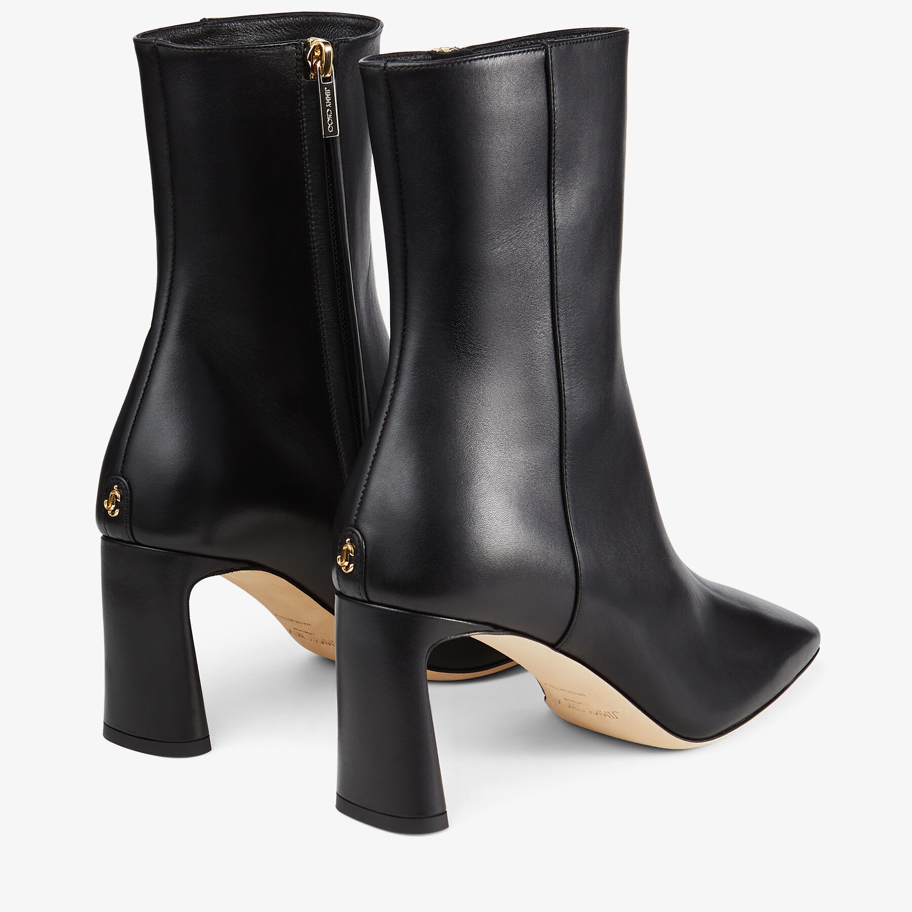 Kinsey Ankle Boot 75
Black Calf Leather Ankle Boots - 6