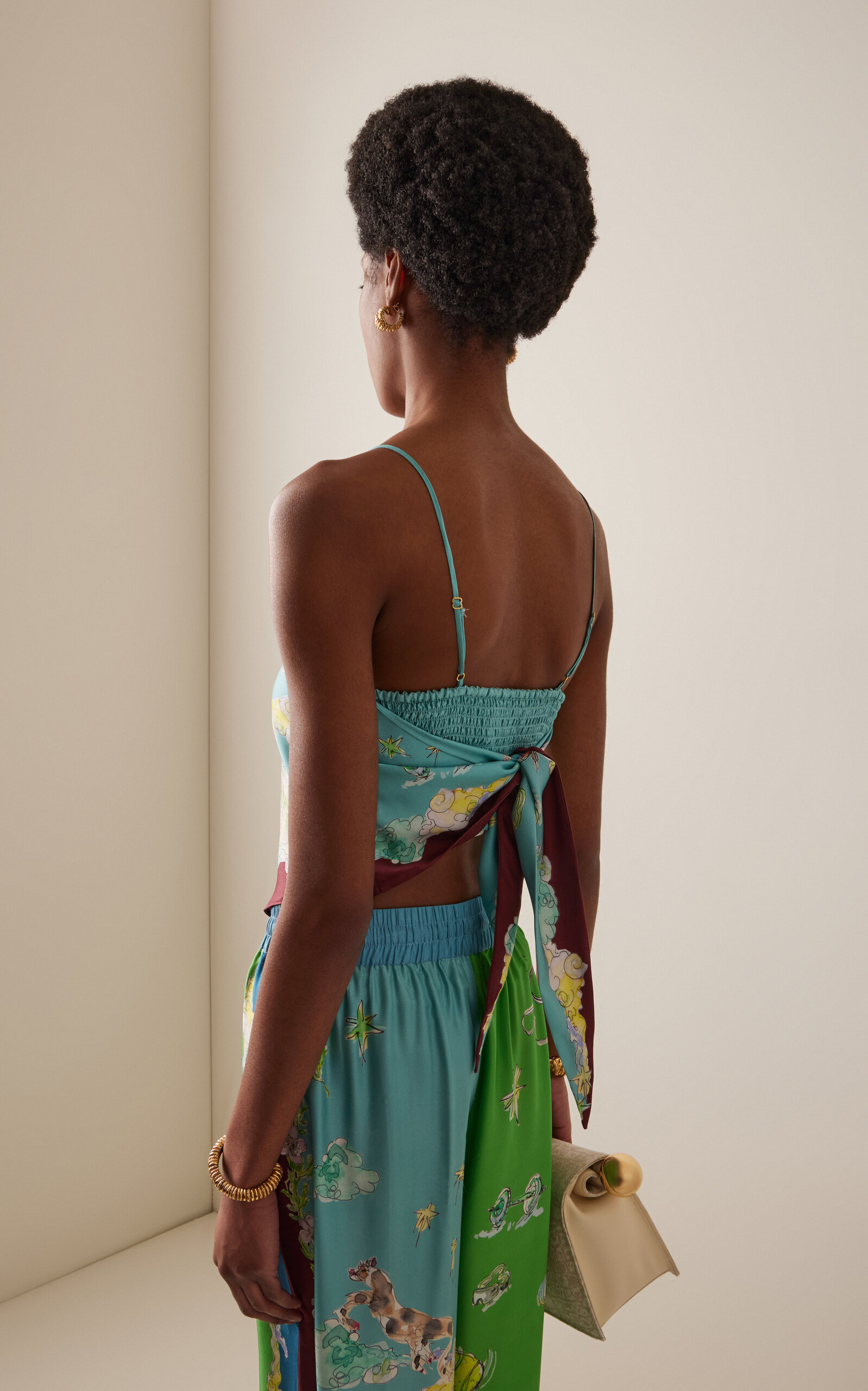 Daria Silk Scarf Top multi - 4