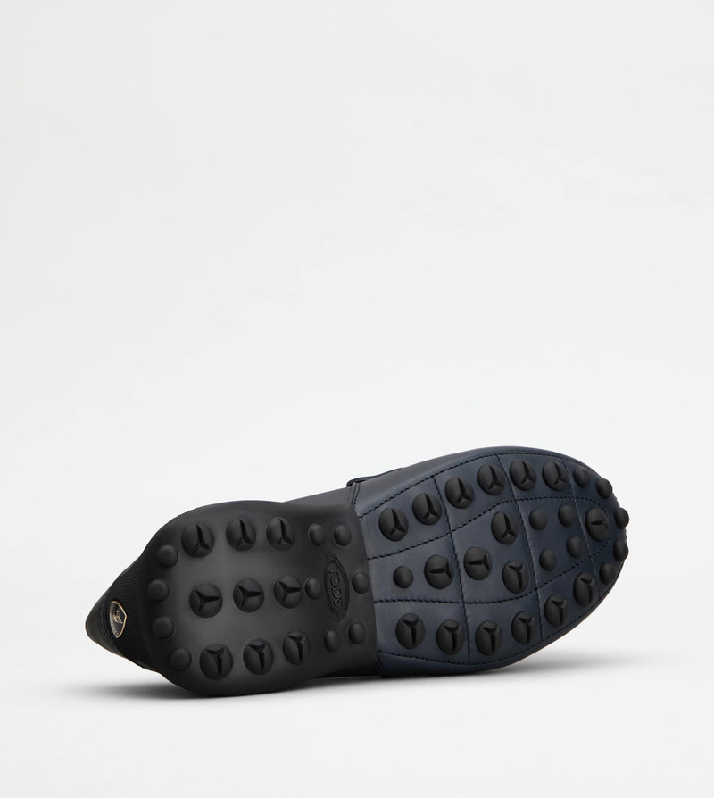 LOAFERS IN LEATHER - BLUE, BLACK 4