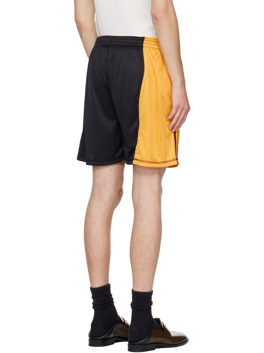 Black & Yellow Collage Football Shorts - 3