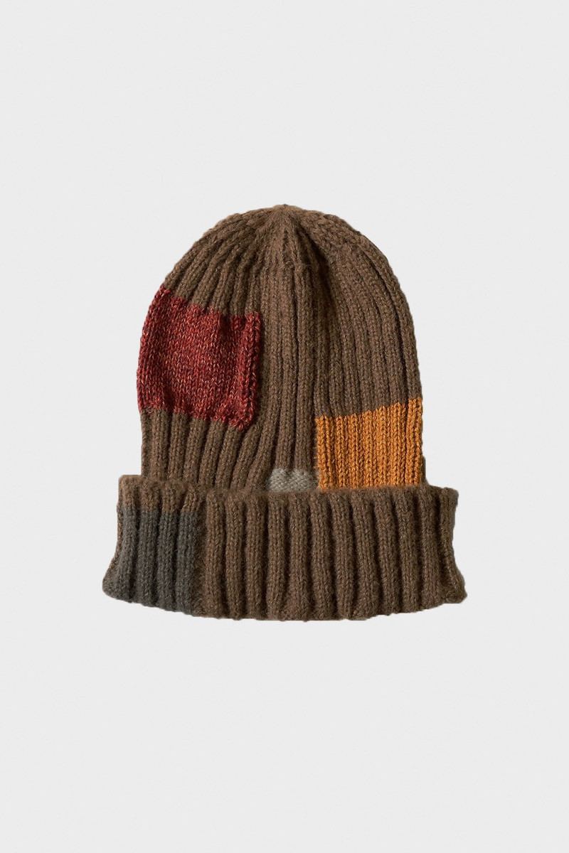 5G Wool TUGIHAGI Knit Cap - Brown 1