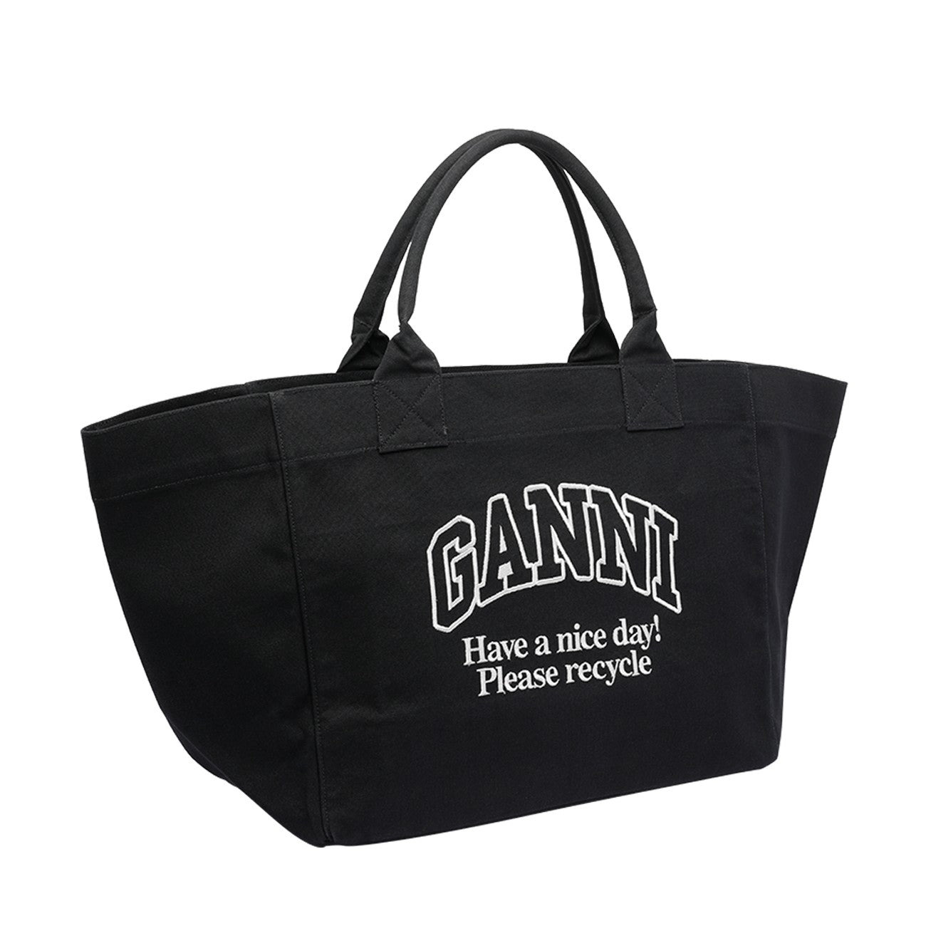 Ganni Women Xxl Logo Tote Bag - 3