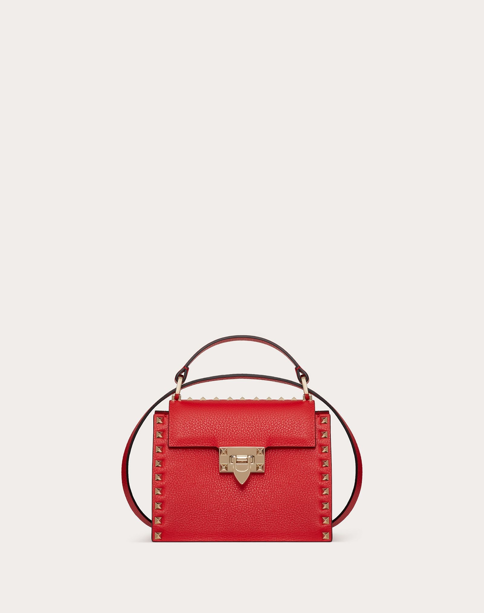 Rockstud Grainy Calfskin Handbag - 1