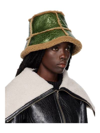 Jean Paul Gaultier Green 'The Laminated' Bucket Hat outlook