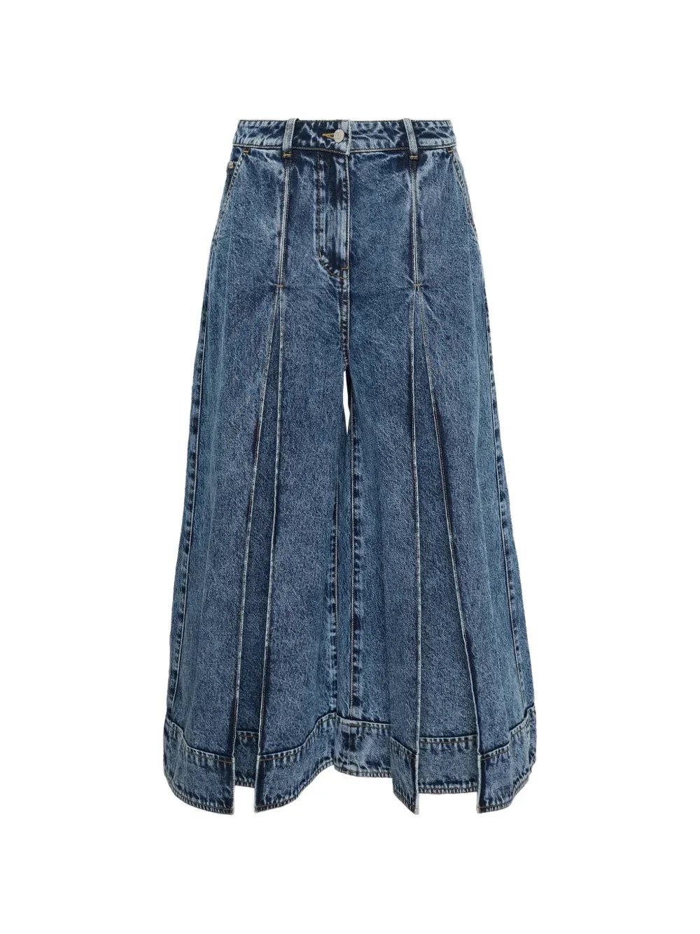 Lightweight Denim Culotte - 1