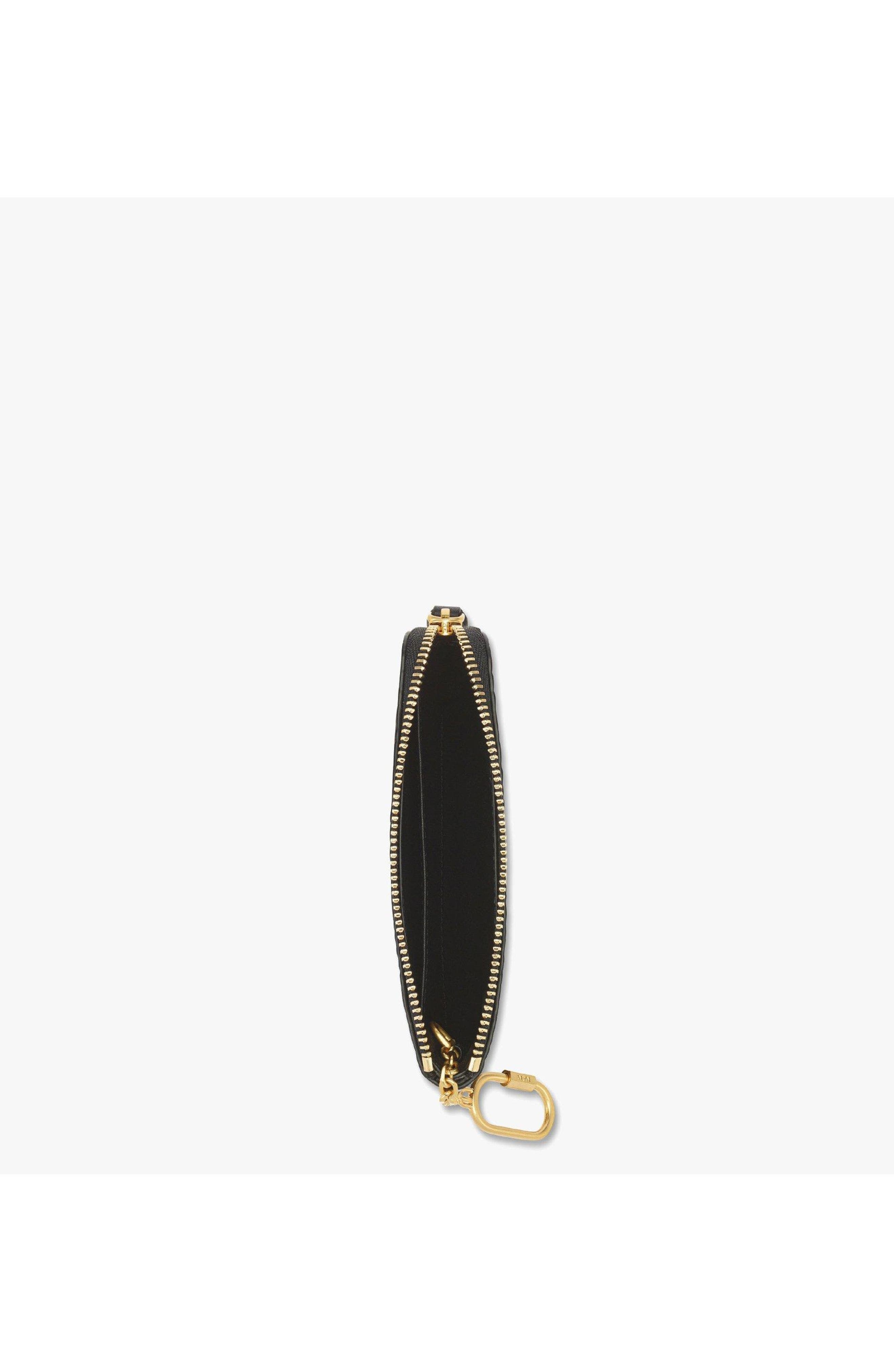 MCM Aren Card Pouch in Visetos in Black at Nordstrom - 2